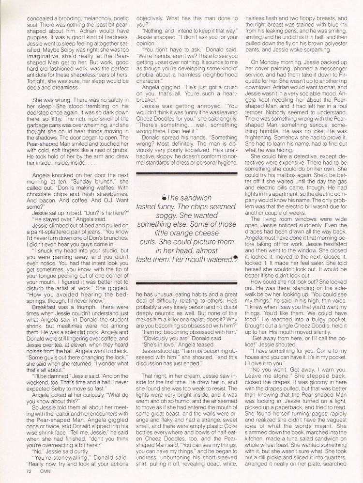 William Flew Omni Magazine Sf Short Stories 1987
